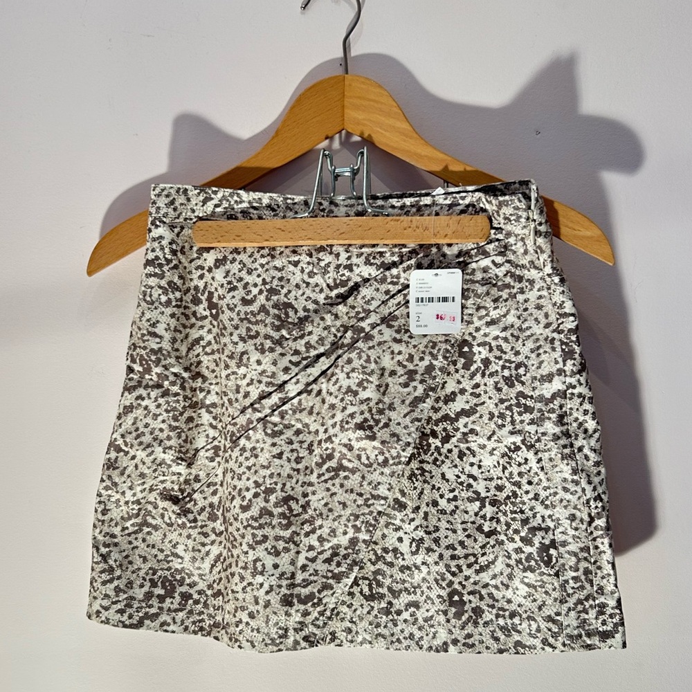 Free People Leopard Skirt